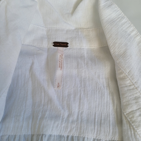 Free people white tunic tank top size S - Picture 9 of 11